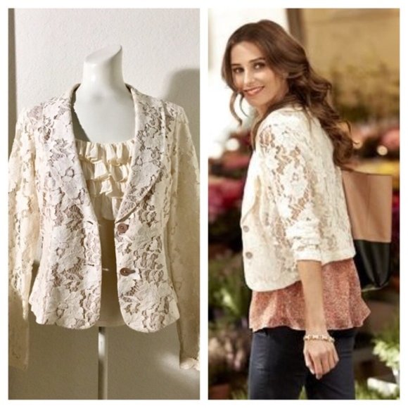 cream lace jacket